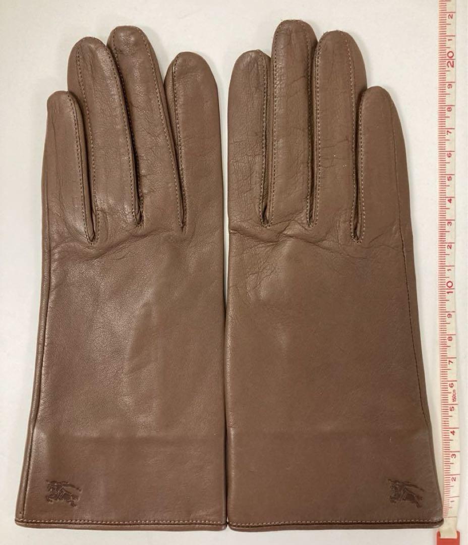 ◎美品◎ BURBERRY バーバリー レザー　革　手袋　ブラウン