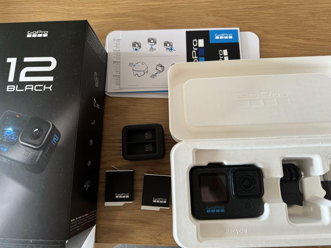 GoPro ゴープロ HERO12 BLACK 純正バッテリー3個＆充電器
