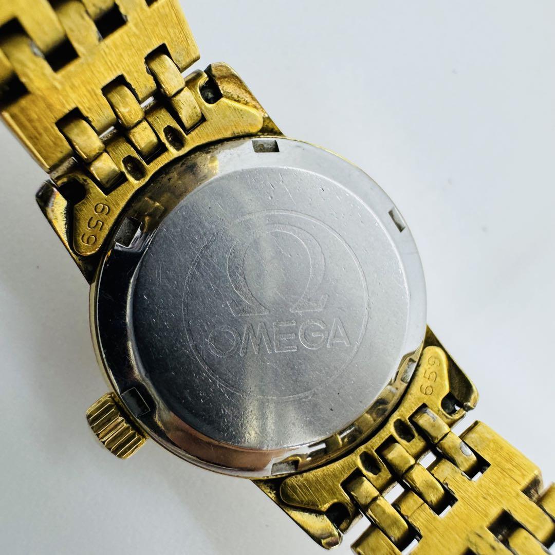 ✨OMEGA✨オメガ✨ジェネーブ✨デイト✨シルバー文字盤
