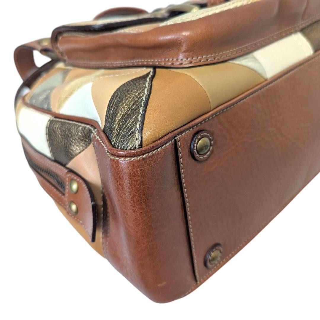 美品☆ COACH パッチワーク ボストンバッグ ソーホー Y2K 肩掛け