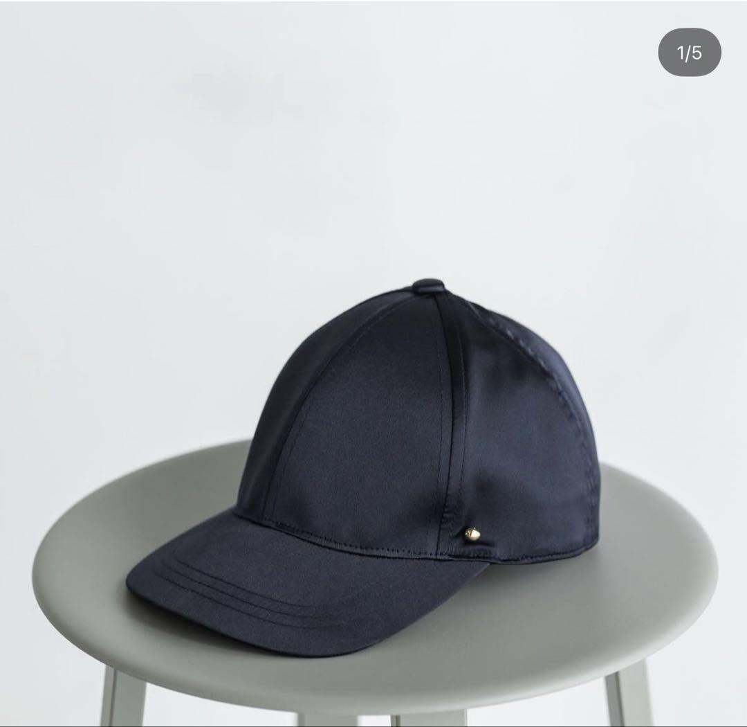 【最終価格】新品未使用‼️ pois ポワ サテンキャップベージュ pois ポワ サテンキャップ ベージュ 帽子 - 帽子