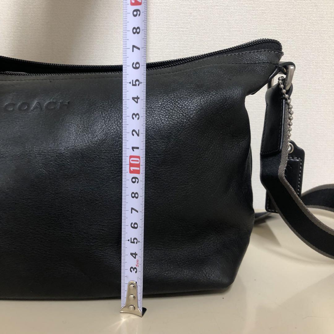 コーチ ヘリテージレザー ショルダーバッグ ブラック F70559