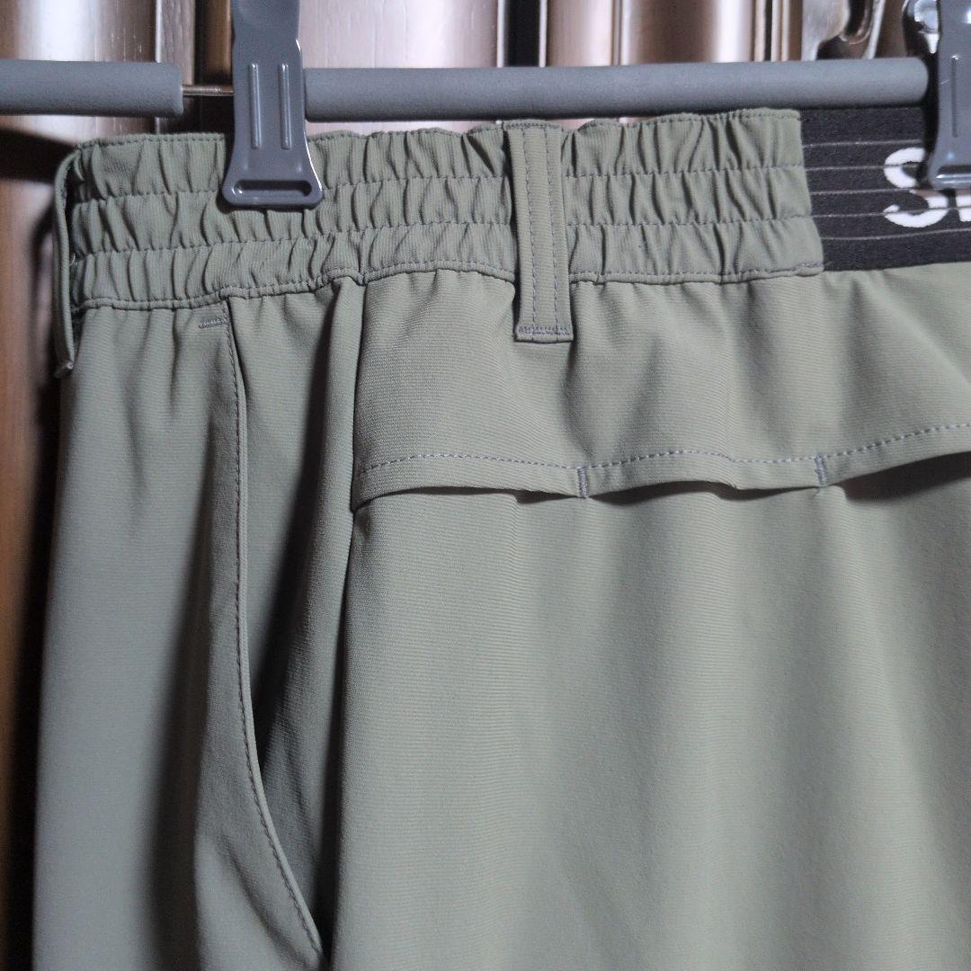 SY32:メンズ:Lサイズ:ストレッチ ロングパンツ:オリーブ色 SY32:メンズ:Lサイズ:ストレッチ ロングパンツ:オリーブ色