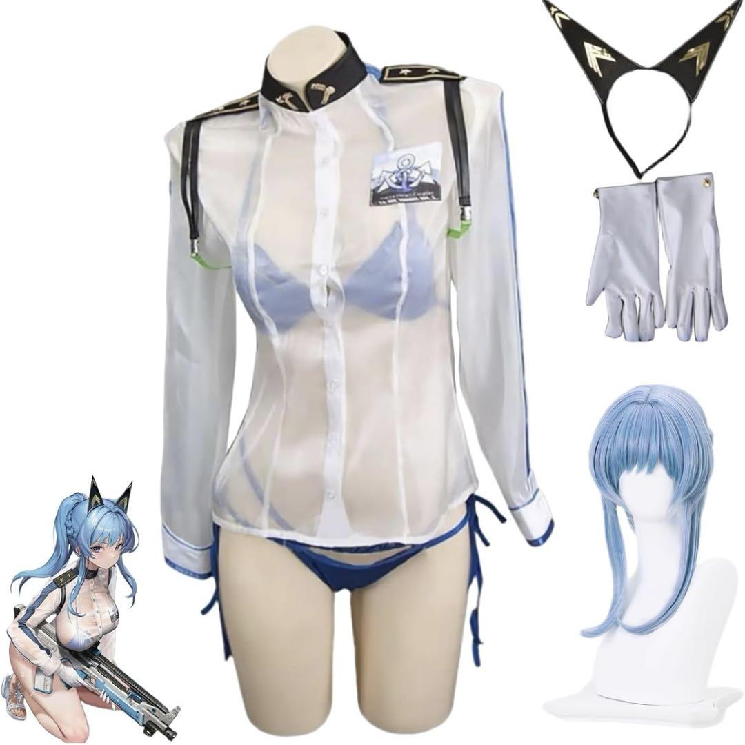 Amazon.co.jp: 勝利の女神 NIKKE ヘルム コスプレ衣装 水着 髪