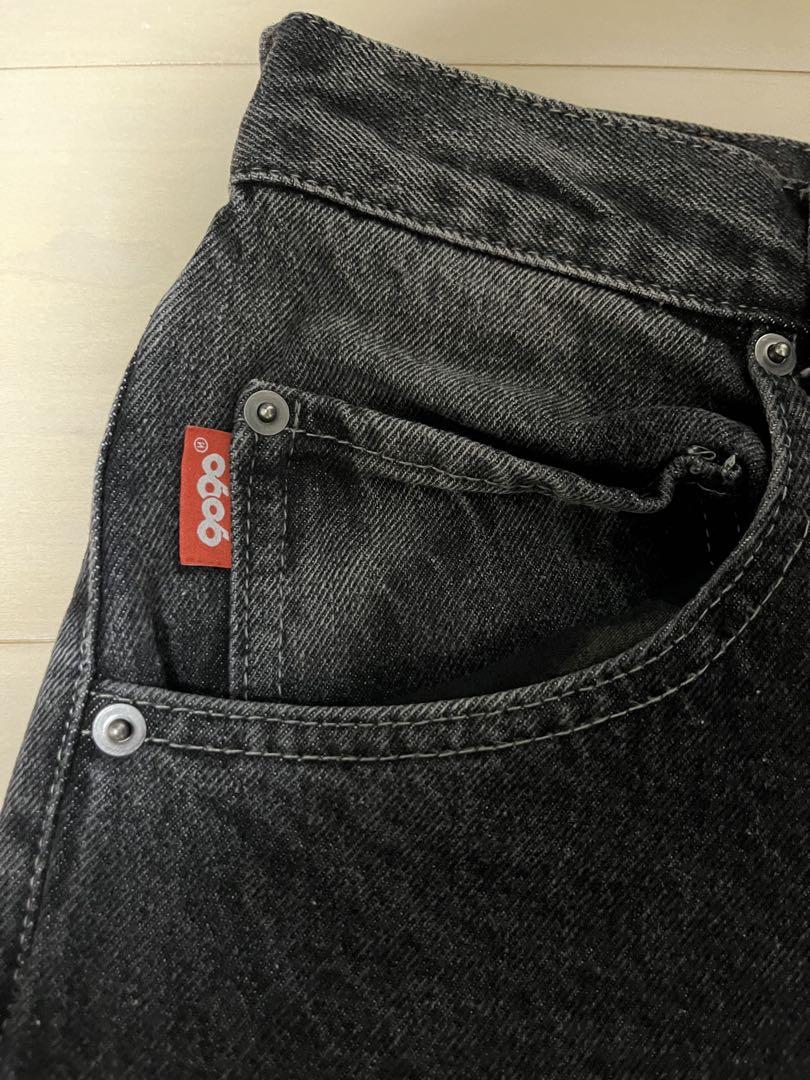 9090 king Logo Buggy denim デニム ブラック Lサイズ - メルカリ