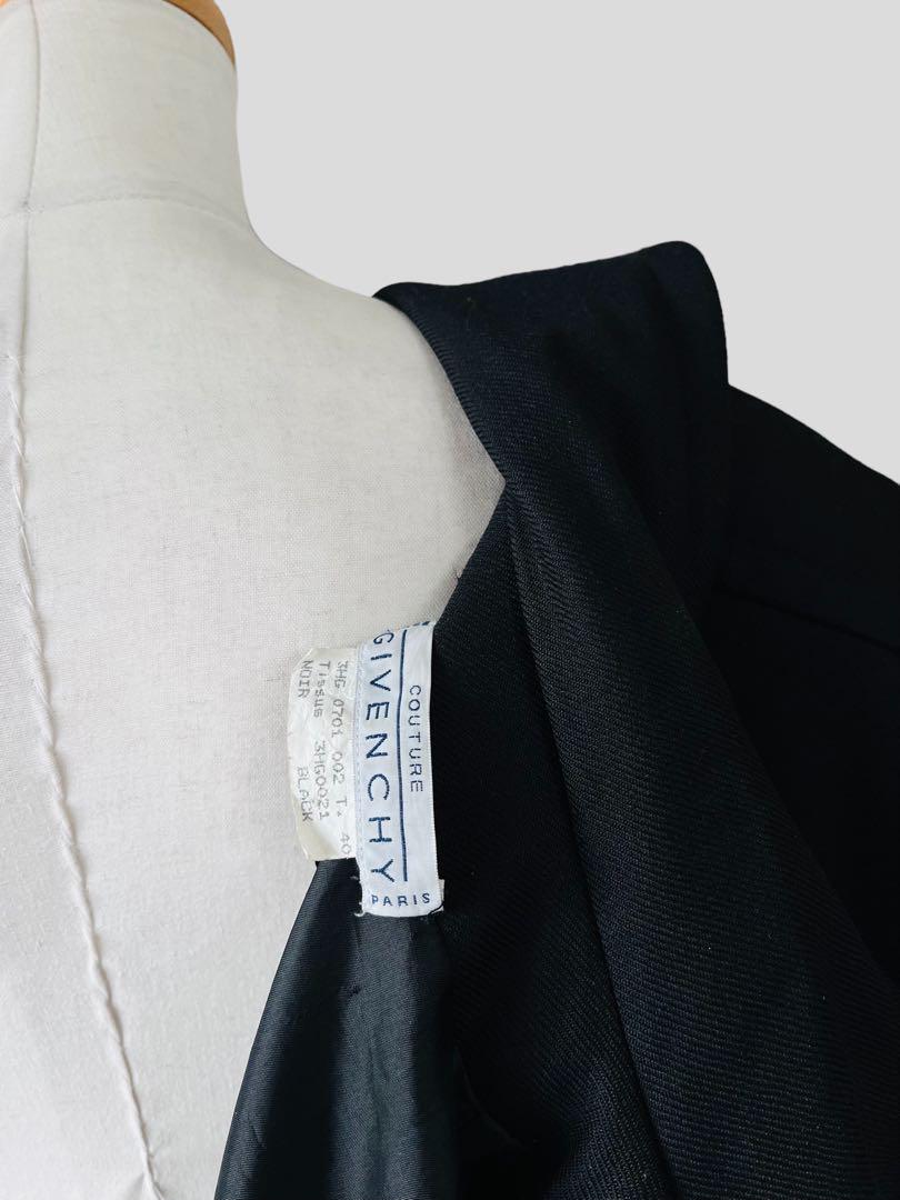 GIVENCHY ジバンシィ VINTAGE ピーコート 金ボタン 40 黒