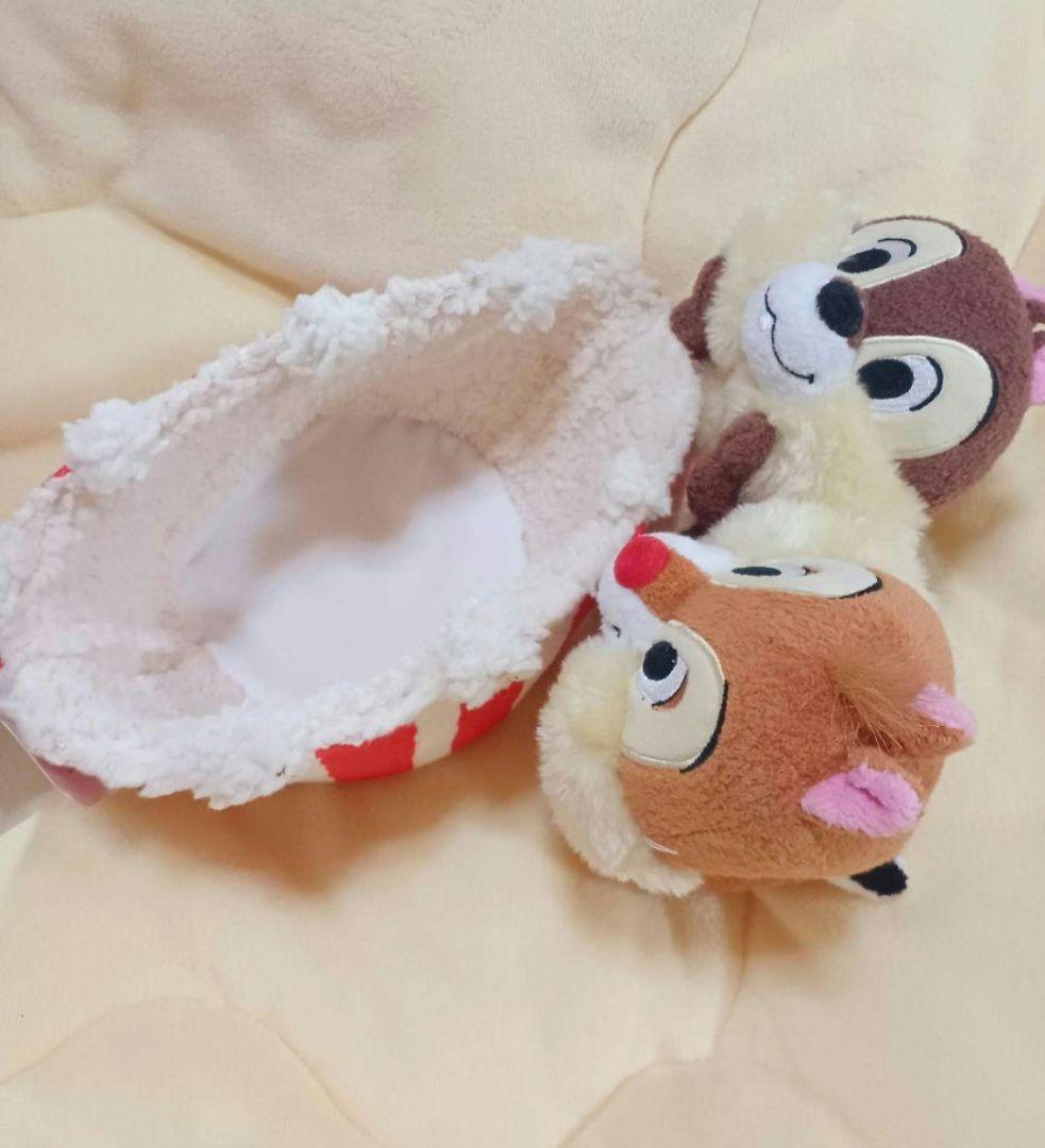 ディズニーストア♡チップ＆デール ポップコーンバスケット ぬいぐるみ【激レア】