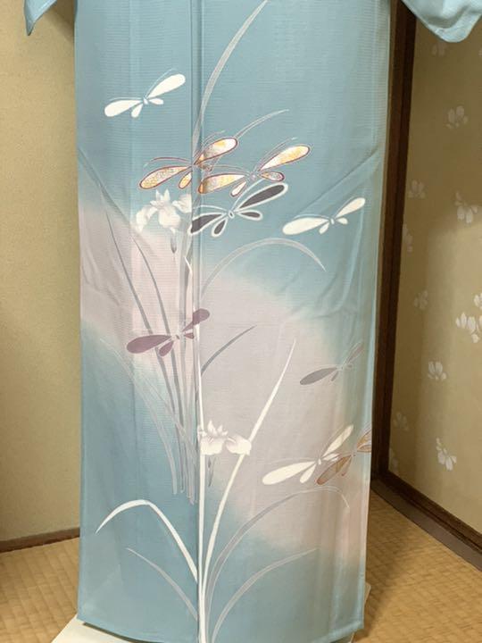 カタログギフトも! 夏物 未使用しつけ付き 訪問着 正絹 舞蝶文 金銀彩 身丈166 裄丈62.5 着物 浴衣/水着¥10,400-shibuya-nob.com