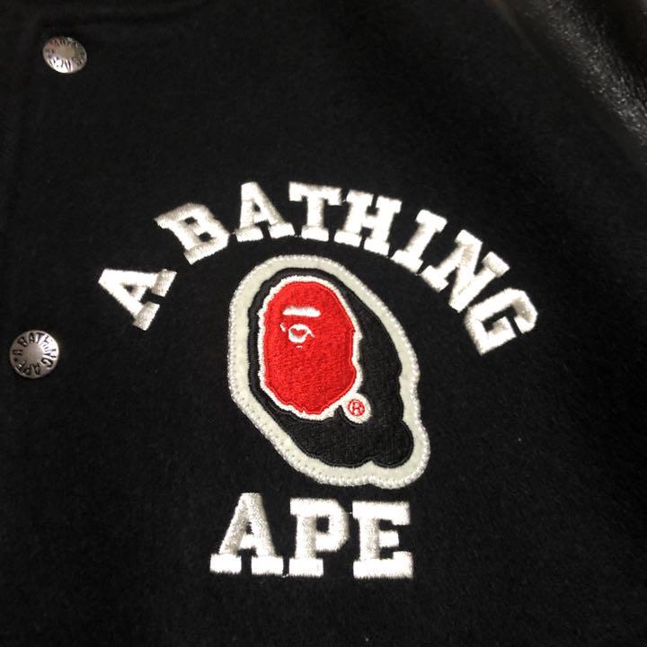 APE BAPE kaws スタジャン  ジャケット　baby milo レザー