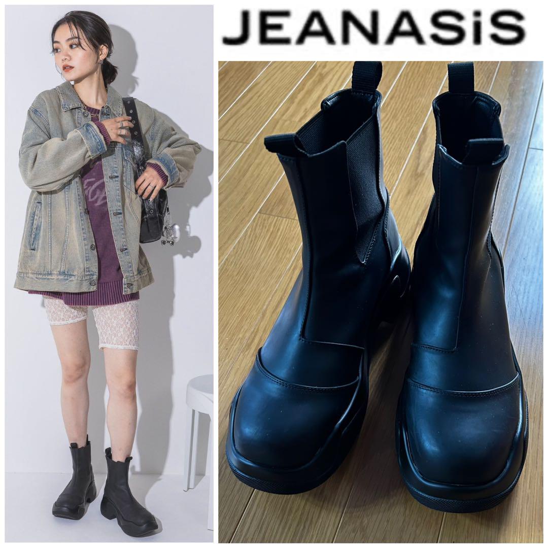 JEANASIS♡ラバーチェルシーブーツ Lサイズ JEANASIS♡ラバーチェルシーブーツ Lサイズ - メルカリ