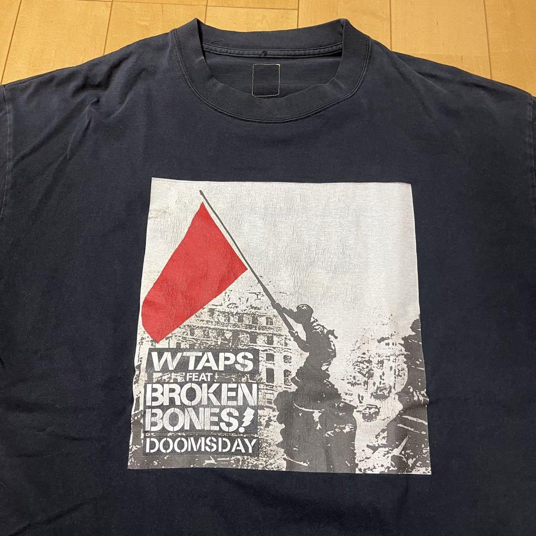 90s wtaps ダブルタップス Tシャツ 半袖 ロゴ プリント - T