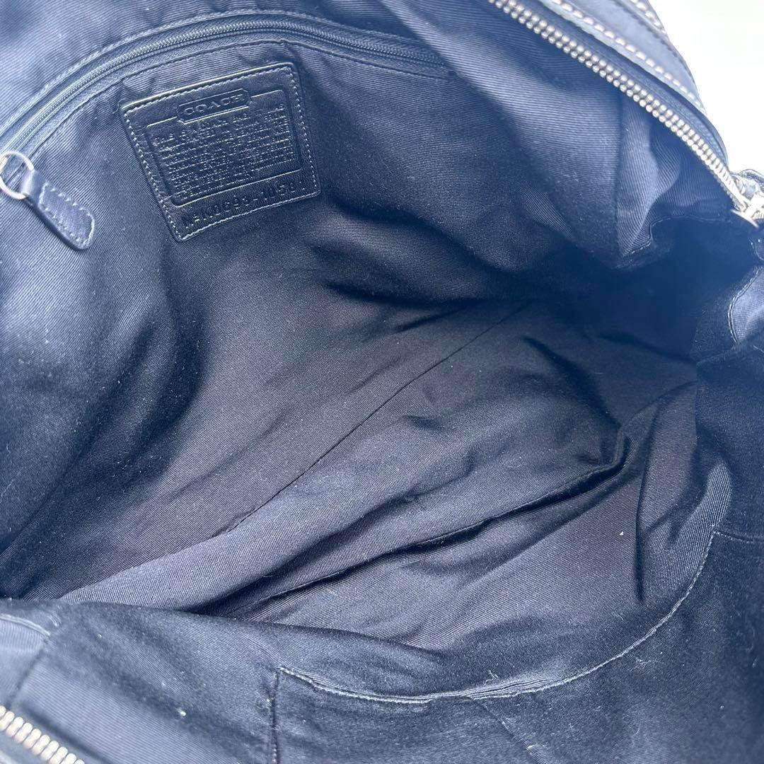 【美品】コーチ トートバッグ レザー ブラック 黒 10581 肩掛け