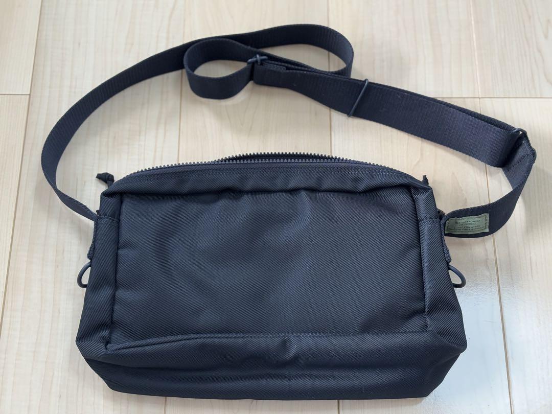 PORTER ブラック ナイロン ショルダーバッグ