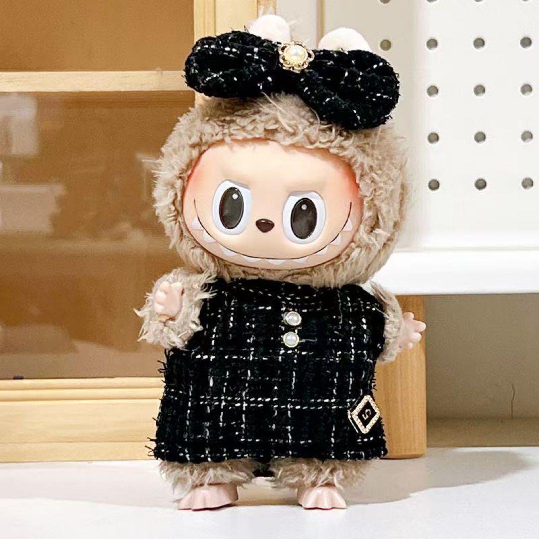 ラブブ labubu ぬいぐるみ服着せ替え服 豪華H6点セット かこいい ラブブ服 LABUBU ぬいぐるみ着 可愛い ぬい服 着せ替え服 2点