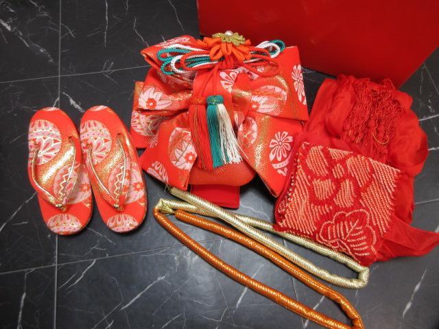 14OL1247 豪華セット!! 七五三【3歳用】着物・小物まとめてセット11点