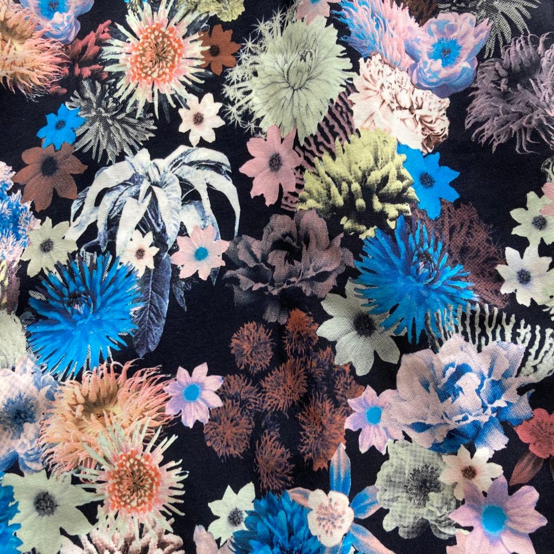 美品 PSポールスミス 花柄×ピンク とろみブラウス 40 長袖シャツ 美品 PS Paul Smith ピーエスポールスミス とろみ花柄ブラウス