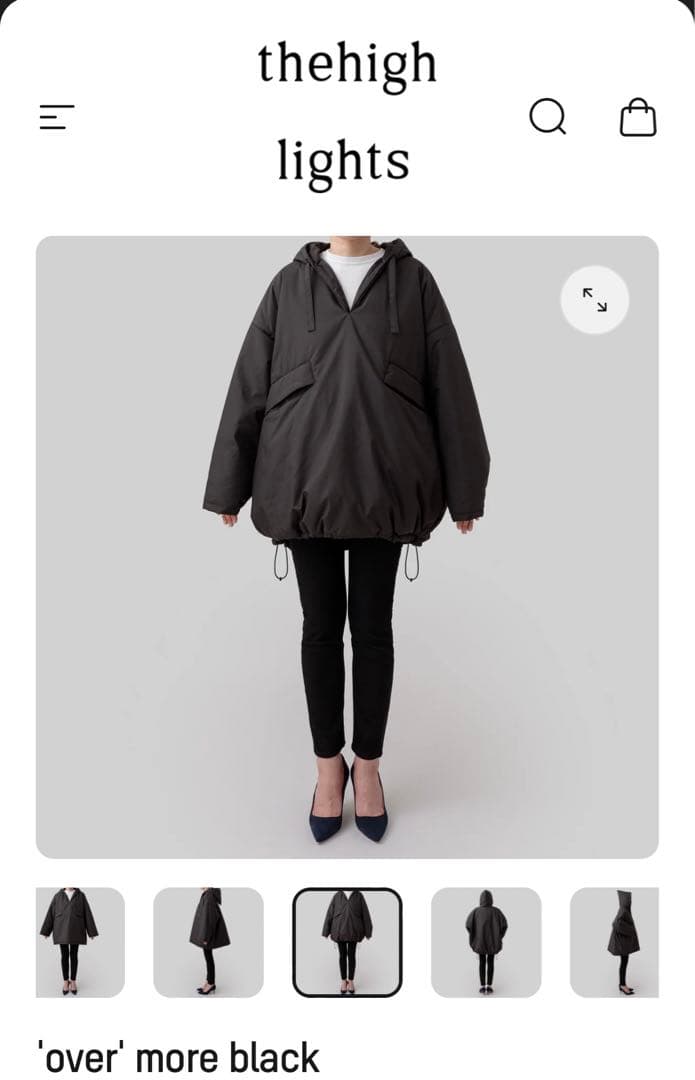 ジャケット・アウター thehighlights 'over'more black thehighlights ザハイライツ 'over' more black - メルカリ