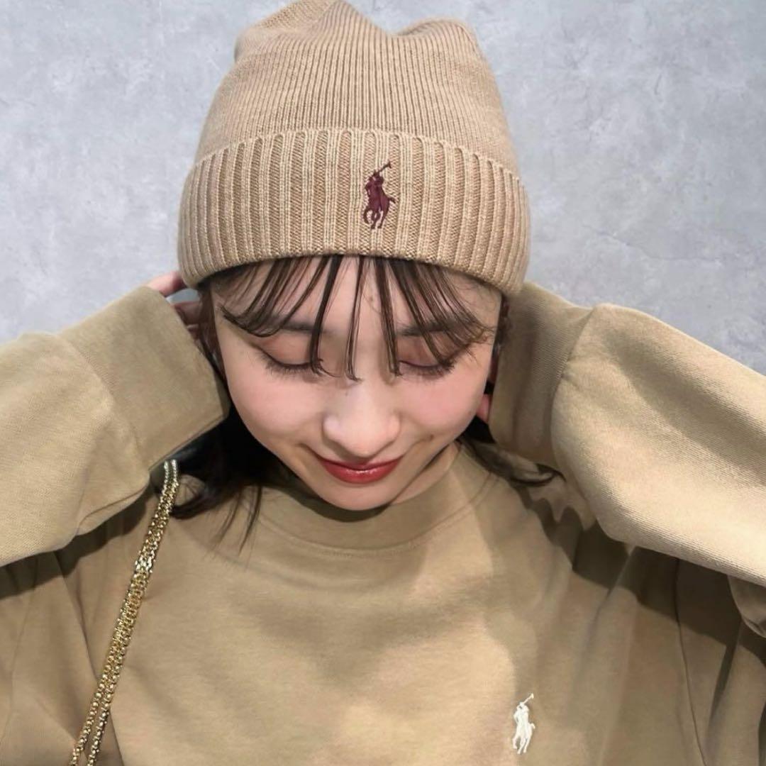 即完売商品！！SNIDEL×【POLO RALPH LAUREN】ニット帽 POLO RALPH LAUREN】ニット帽(帽子)｜アクセサリー｜SNIDEL