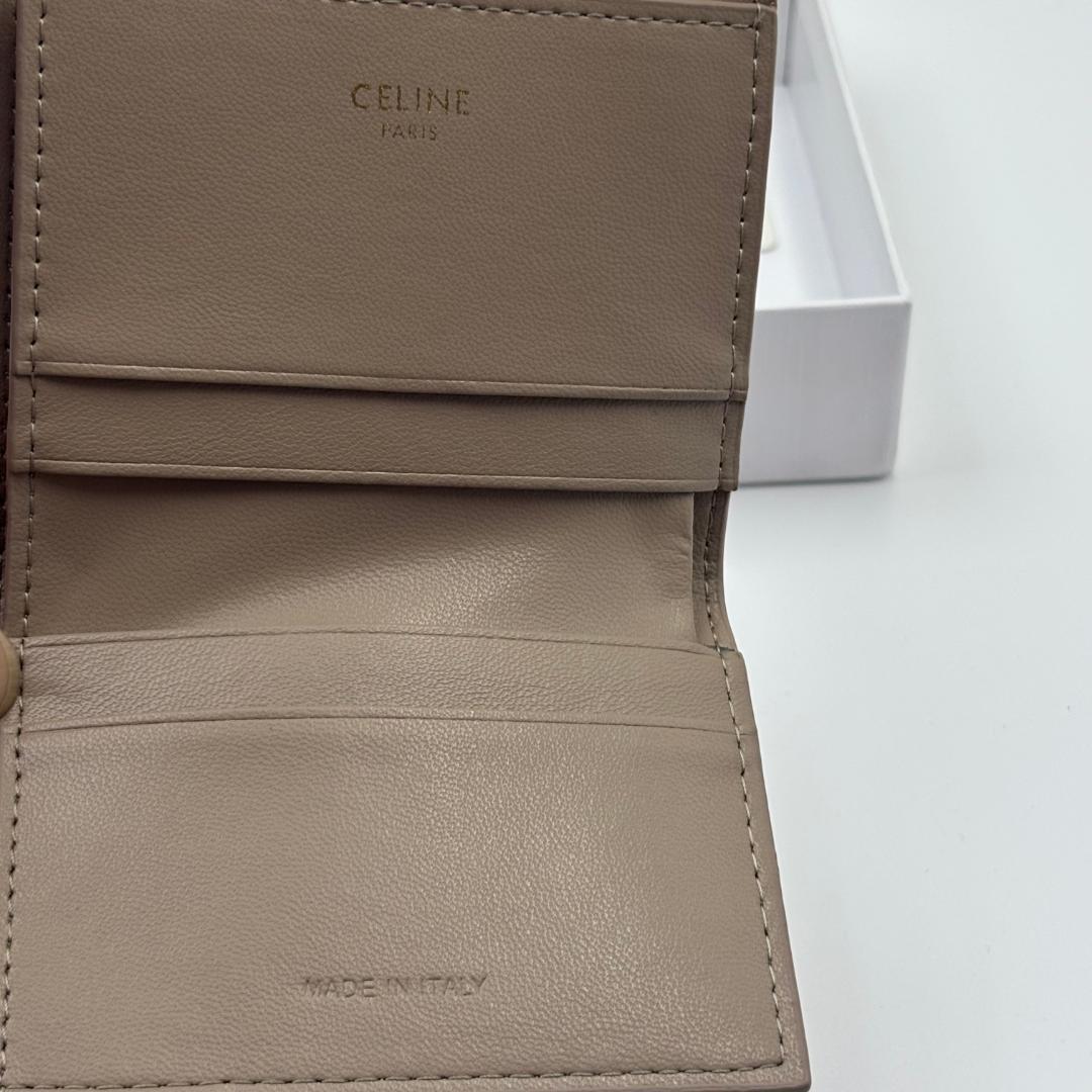【美品！✨】CELINE ブラウン 三つ折り財布