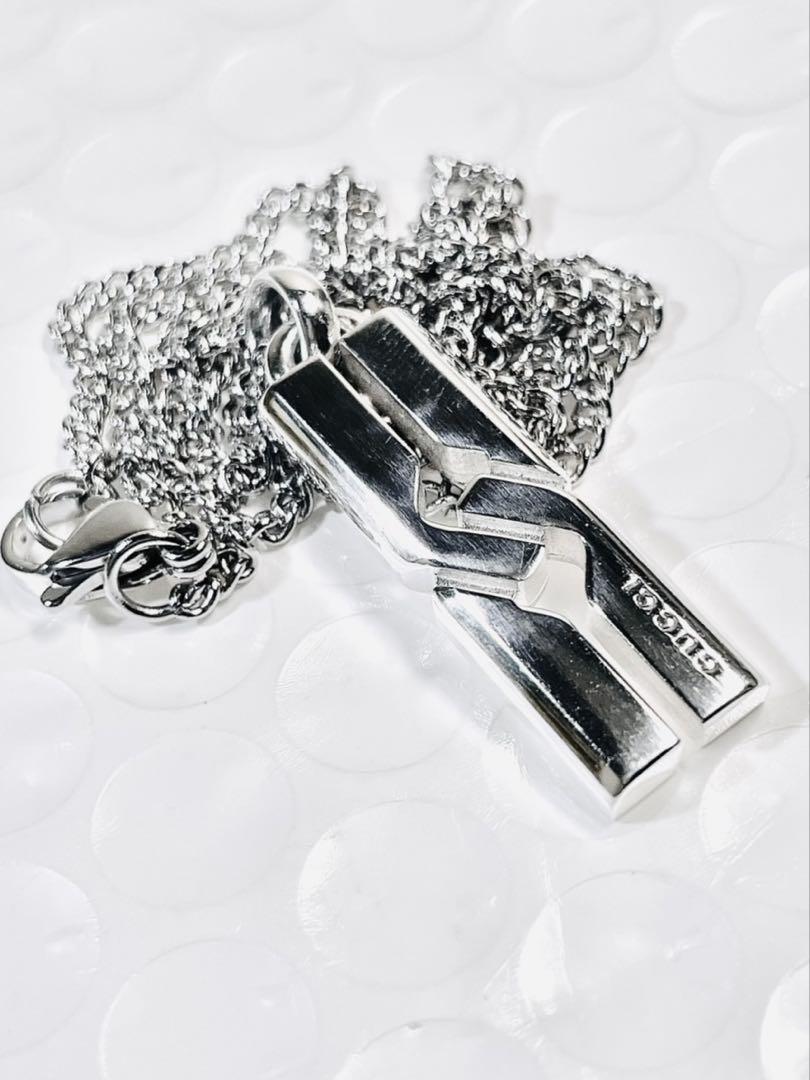 そ*ん様 超美品‼️GUCCI ネックレス トップ＋社外チェーン SV925 男