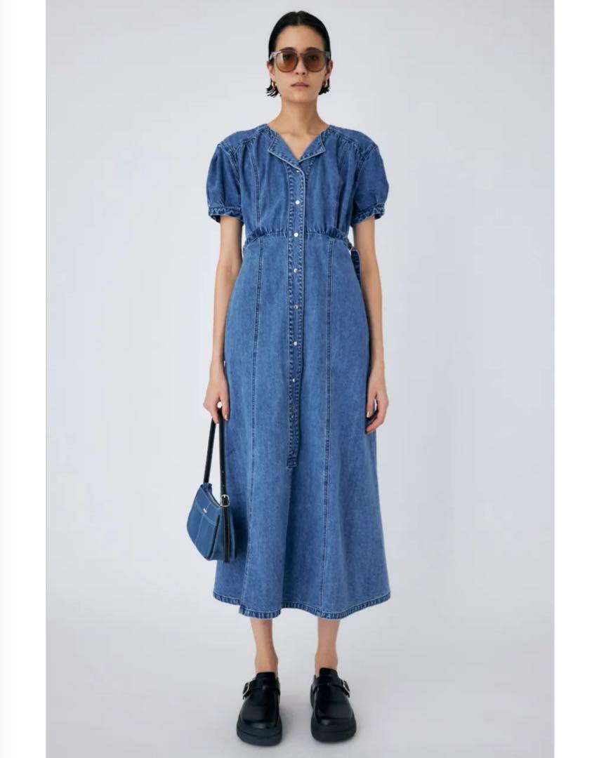 moussy マウジー PUFF SLEEVE DENIM ドレス デニム