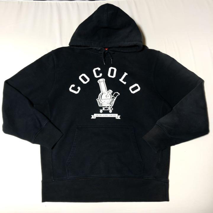 【ーカーです】 COCOLO BLAND ココロブランド ボング ビッグロゴ パーカー 黒 mPesn-m58860555527 までの