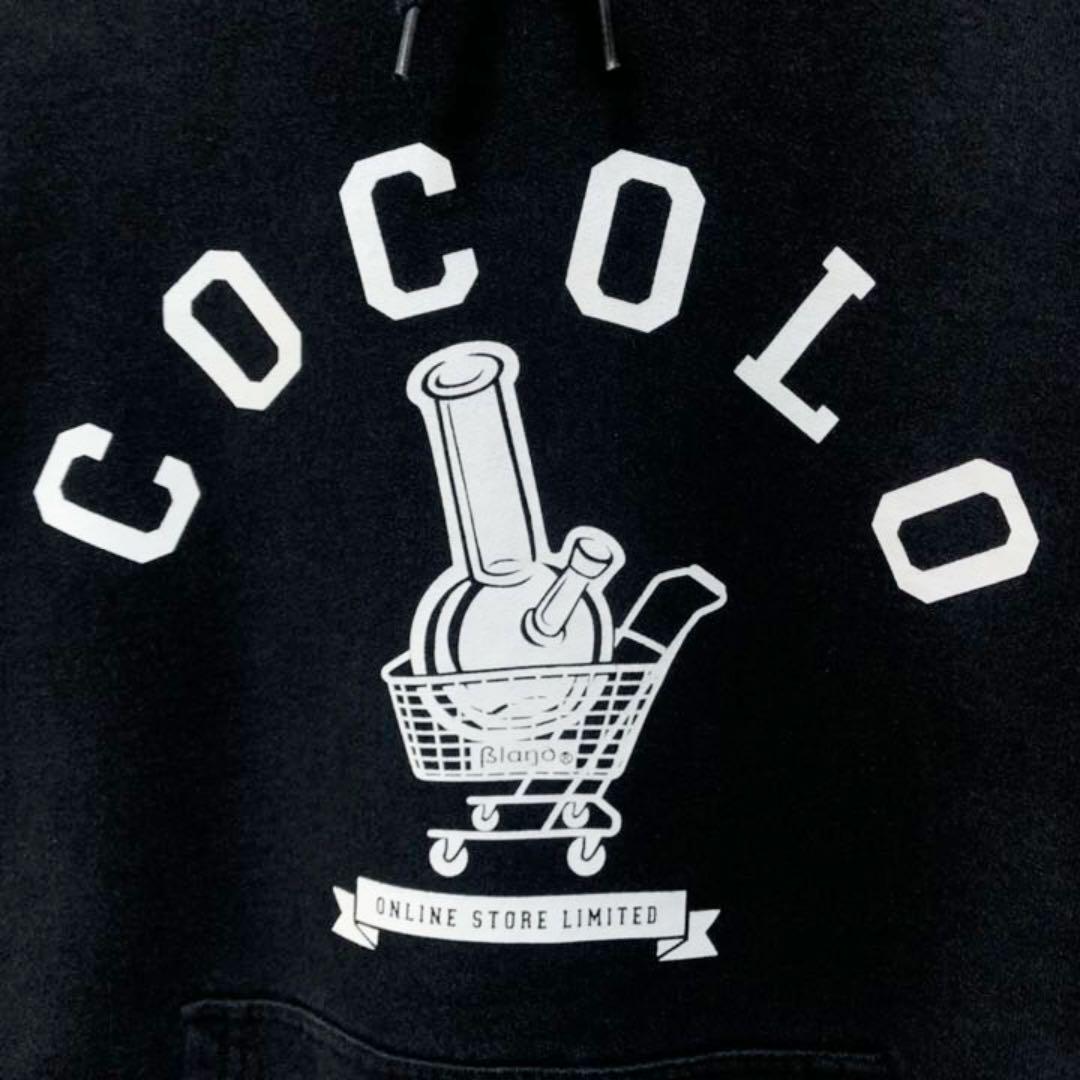【ーカーです】 COCOLO BLAND ココロブランド ボング ビッグロゴ パーカー 黒 mPesn-m58860555527 までの