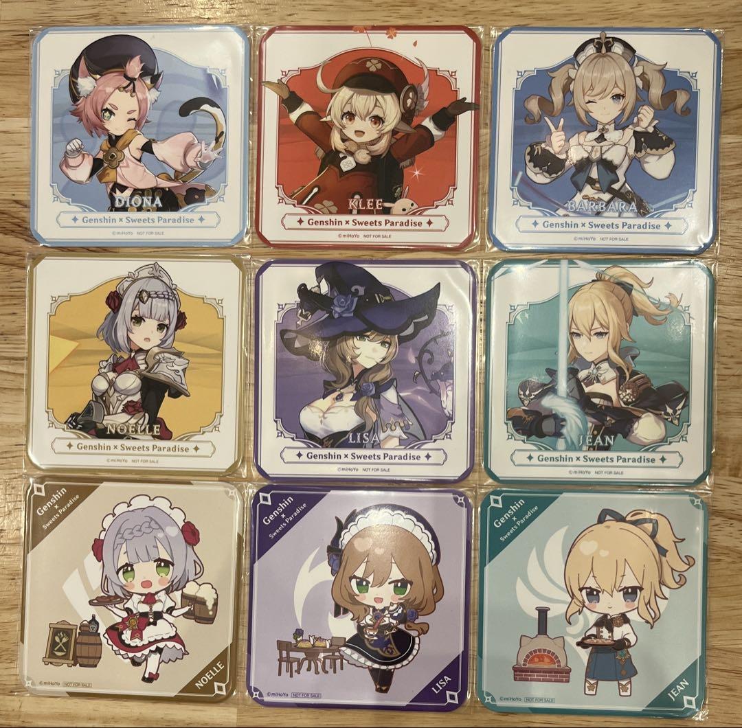 原神 スイパラコラボ まとめ売り モンド 璃月 コースター・缶バッジ・アクスタ等 原神 スイパラコラボ まとめ売り モンド 璃月 コースター・缶