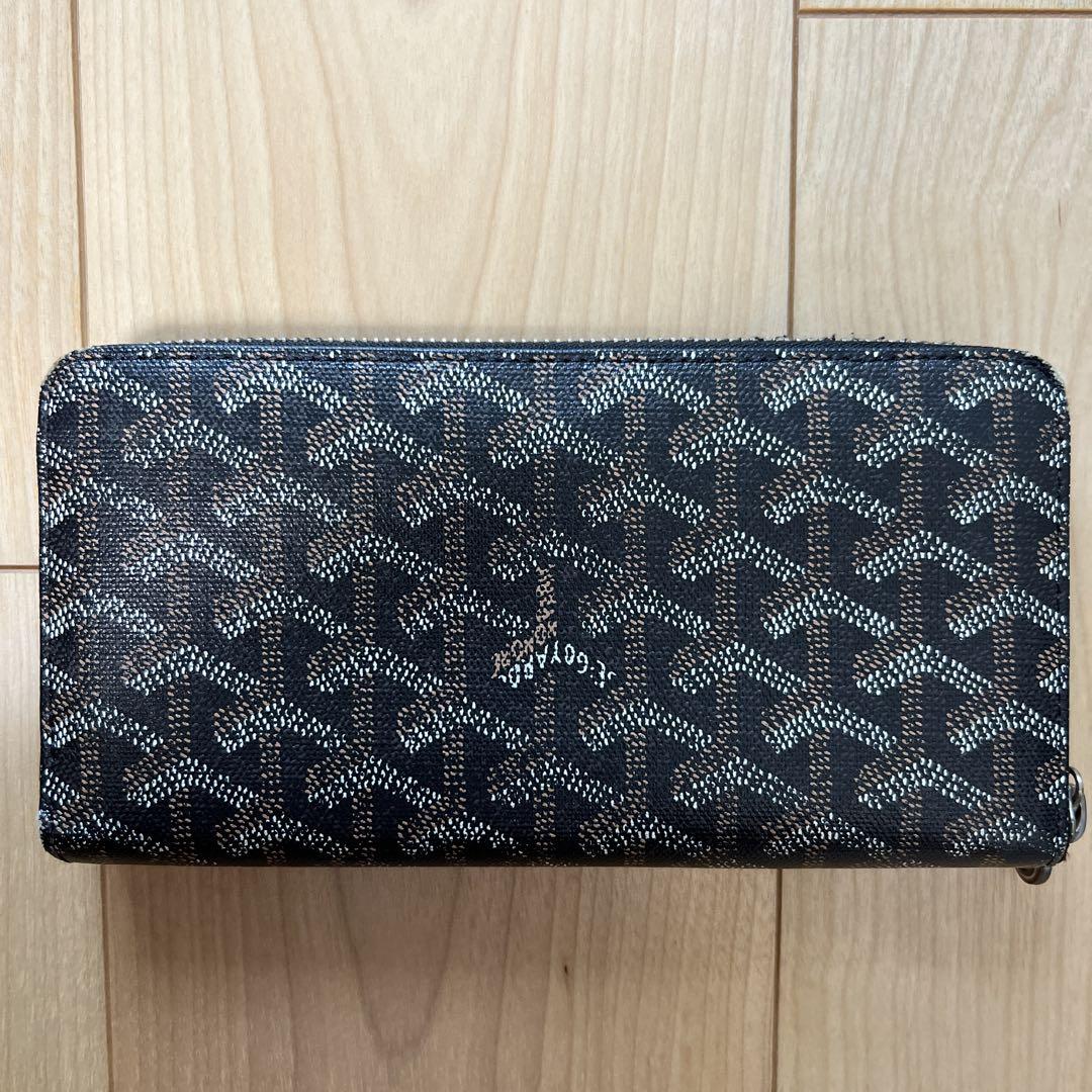 Goyard モノグラム 長財布 箱付きブラック
