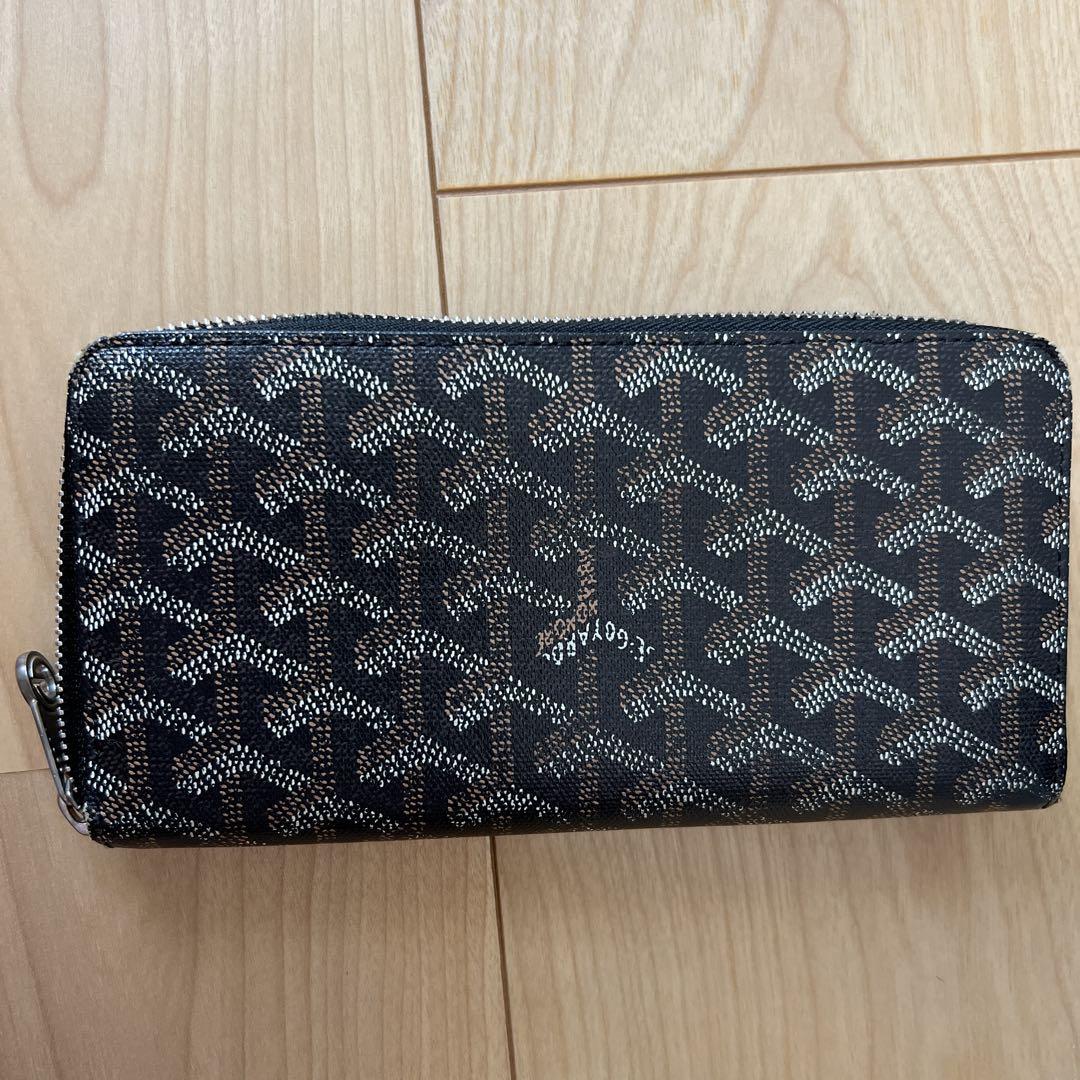 Goyard モノグラム 長財布 箱付きブラック