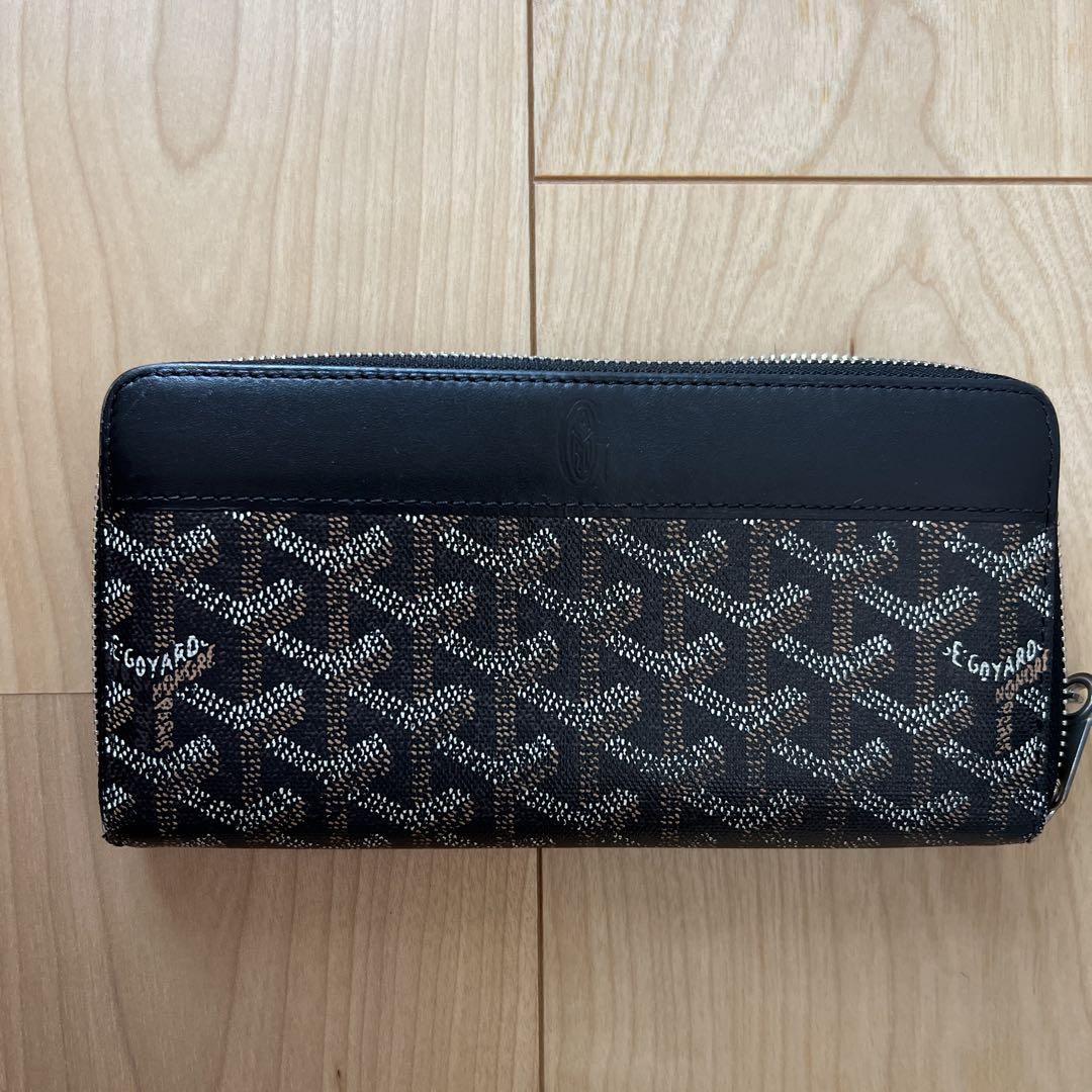 Goyard モノグラム 長財布 箱付きブラック