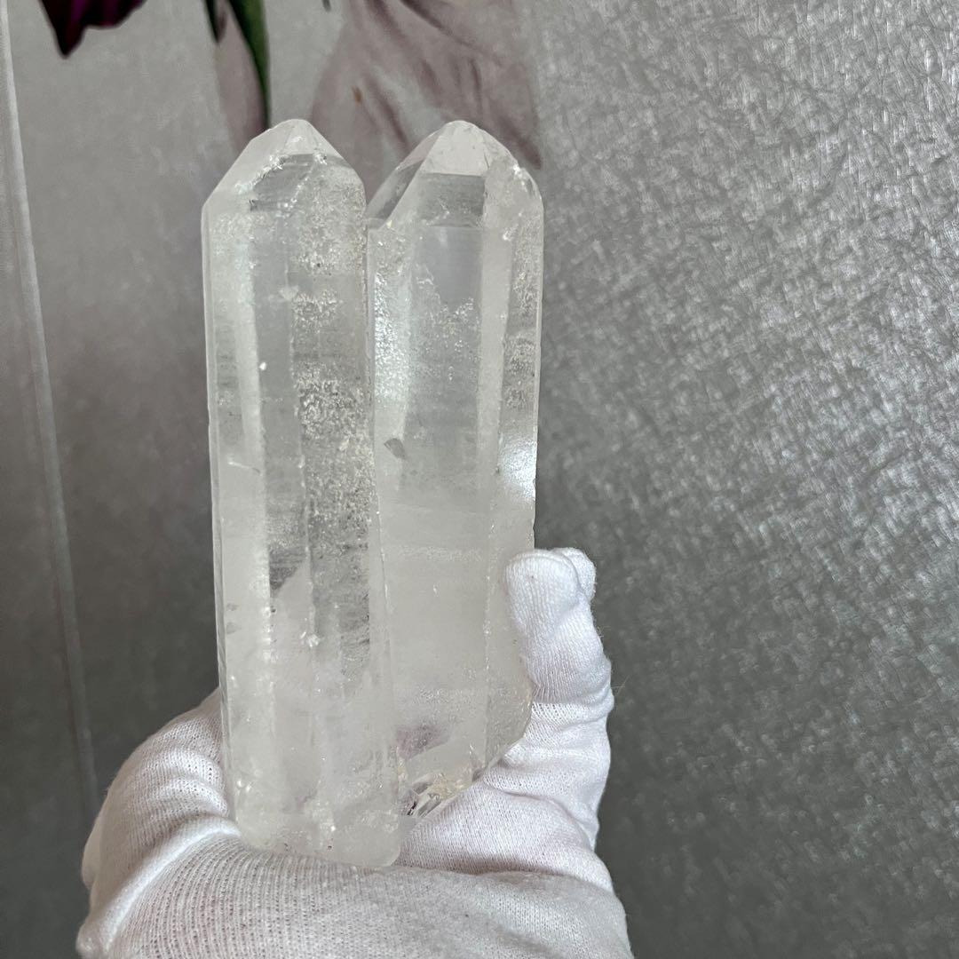 希少インド・ラダック産　ヒマラヤ水晶　　レインボー入り　ソウルメイト水晶
