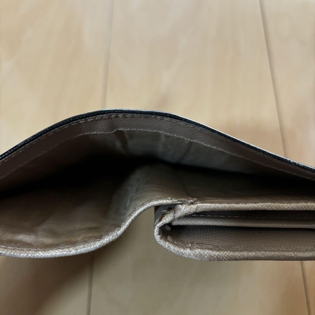PRADA◆プラダ サフィアーノレザー 二つ折り財布