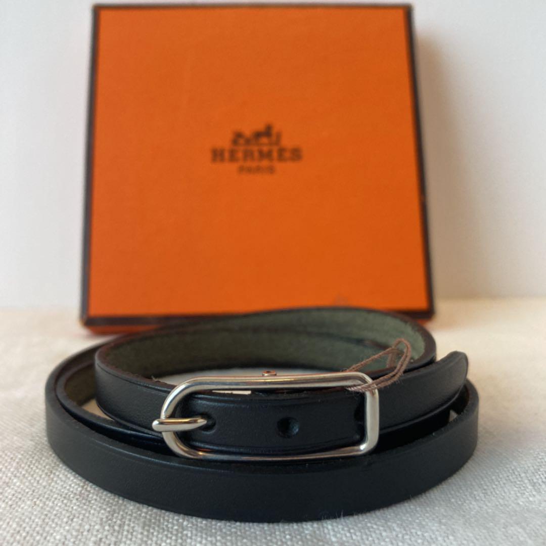 HERMES エルメス アピ レザー 3連ブレスレット 口E刻印 魅了 安い値段 エルメス 刻印:I バングル ブレスレット アピ3 レザー ブレスレット