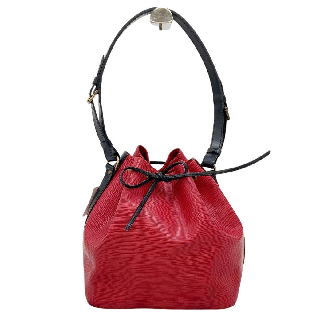 LOUIS VUITTON プチノエ エピ レッド×ブラック ショルダーバッグ