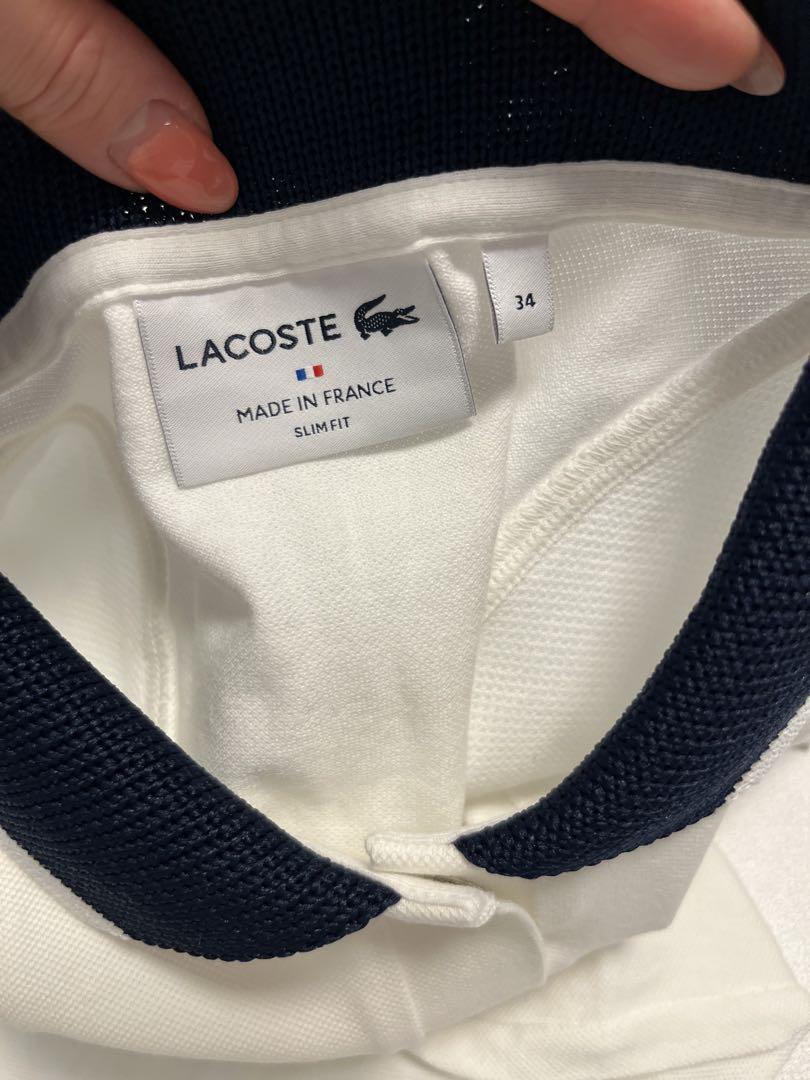 LACOSTE フランスメイドシングルジャージポロシャツレディース 34