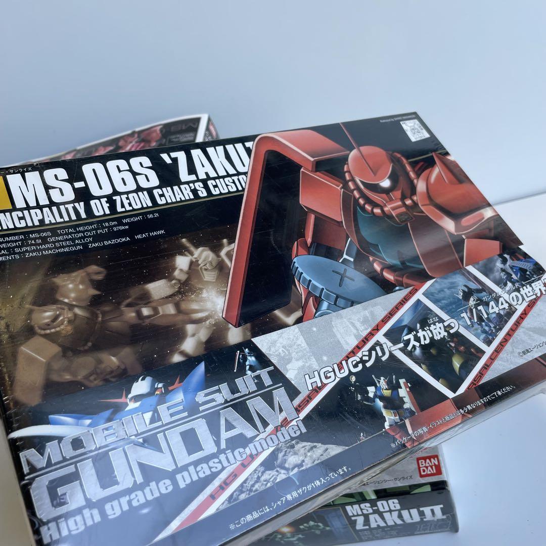 3点 セットHGUC MS-06S Zaku II MS-06ザク Ⅱ RG