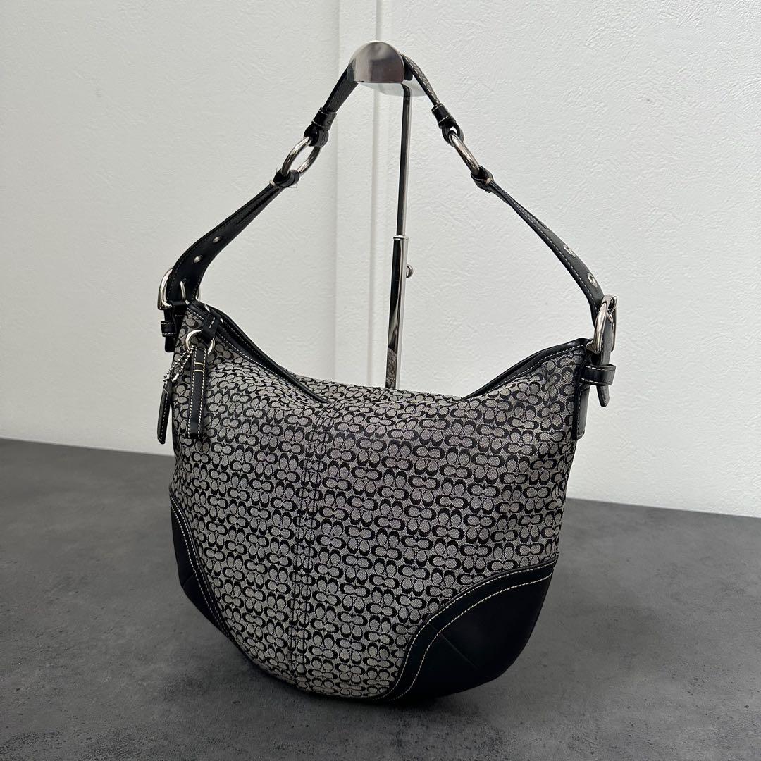 COACH Hobo Micro Signature Shoulder Bag