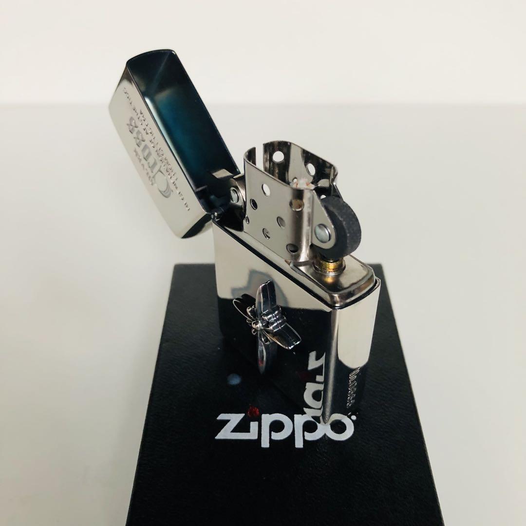 希少未使用シリアルナンバー入り 純銀クロスメタル張りZIPPO