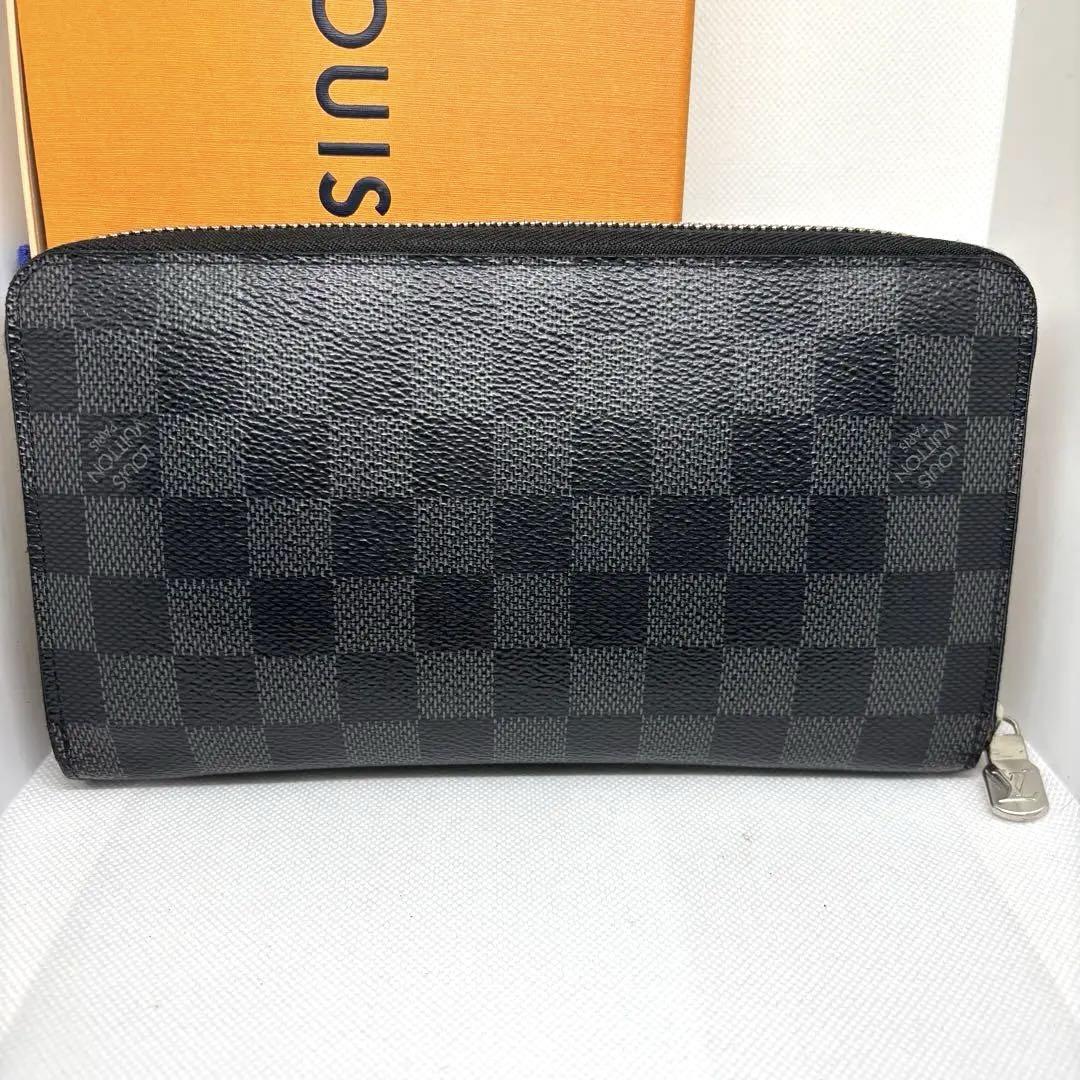 [超美品]LOUIS VUITTON ラウンドファスナー長財布 グラフィット