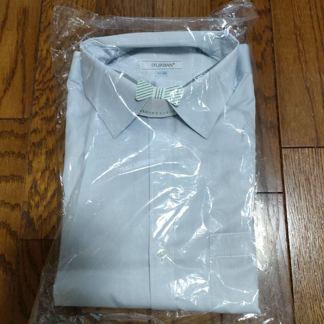 D′URBANダーバン　長袖シャツ　グレー　41-86