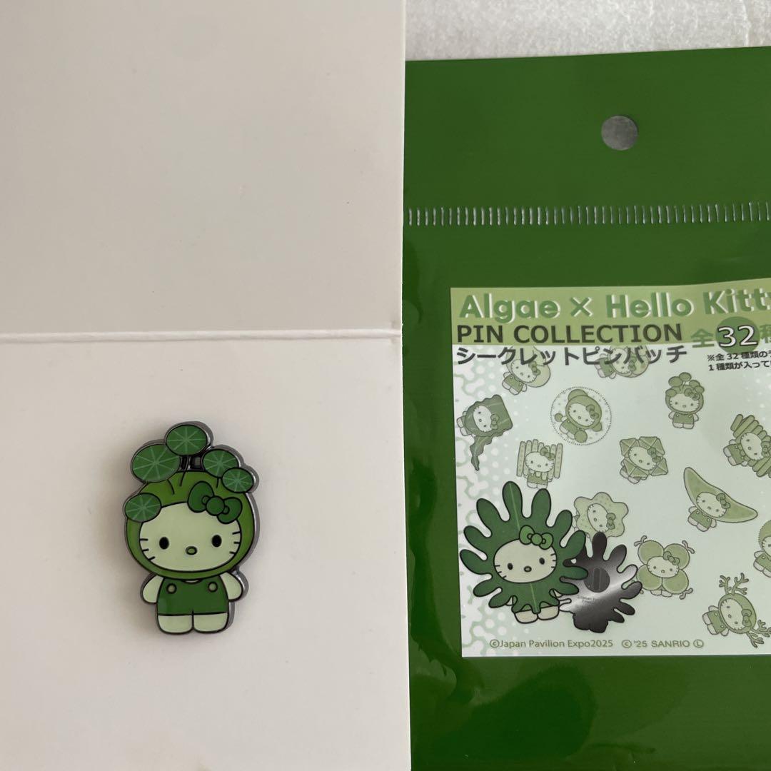大阪関西万博　日本館　ハローキティ Algae 藻類　ピンバッジ　6種 大阪関西万博 日本館 藻類 ハローキティ ピンバッジ