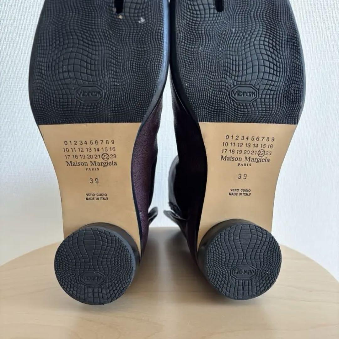 Maison Margiela タビ　バーガンディ