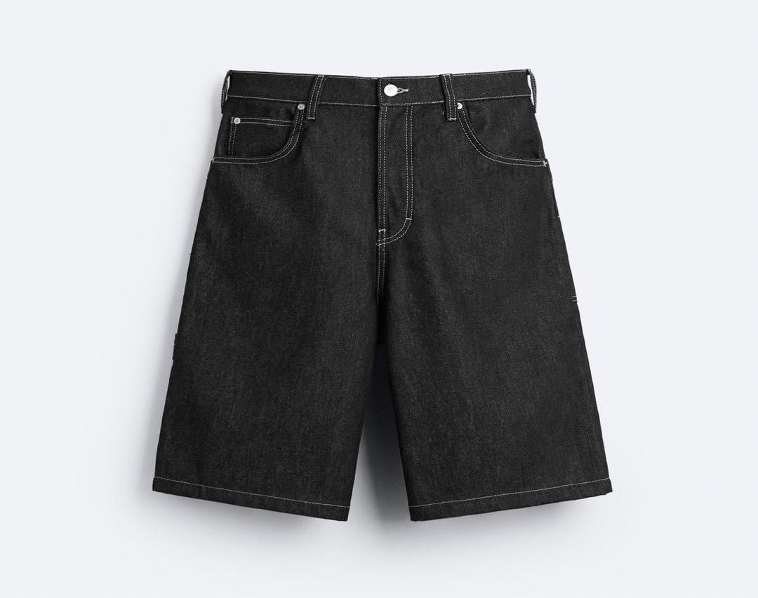 ZARA バギーデニムショートパンツ