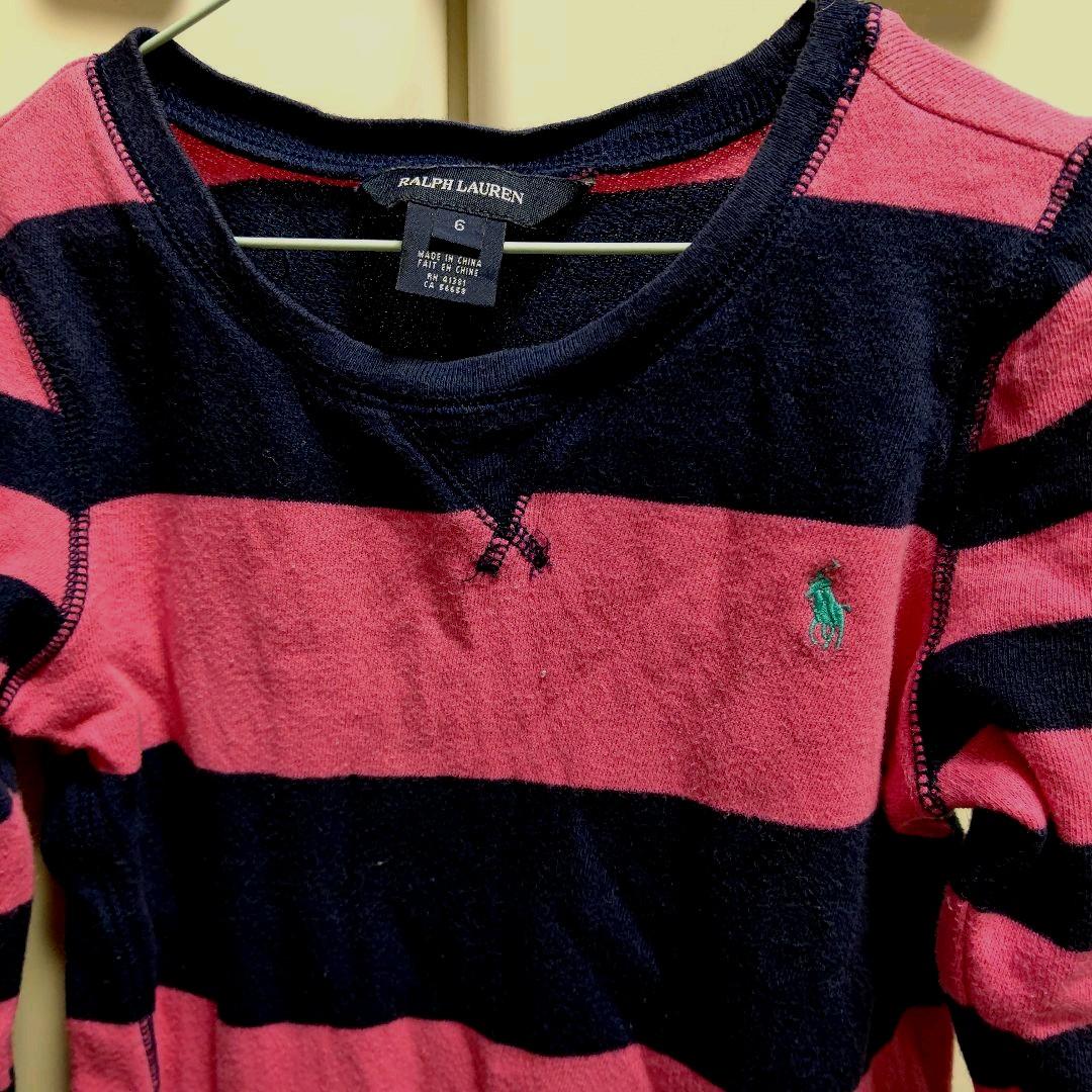 ラルフローレン6 ロンT Ralph Laurenトレーナー ボーダー 画像2