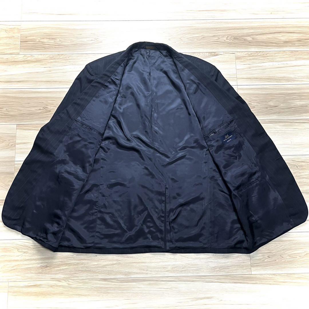 【美品】ブルックスブラザーズ　高級生地　ストライプ　テーラードジャケット 極美品】 ブルックスブラザーズ テーラードジャケット