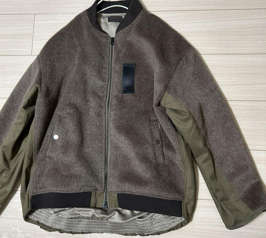 特価商品  美品 IN THE MARKET☆異素材切り替えブルゾン スタジャン ジャンパー ジャケット・アウター