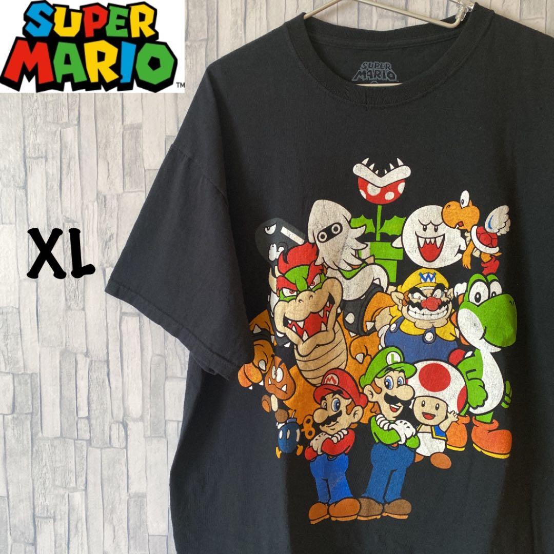 スーパーマリオ 希少マリオキャラクターヴィンテージ古着tシャツ メルカリ