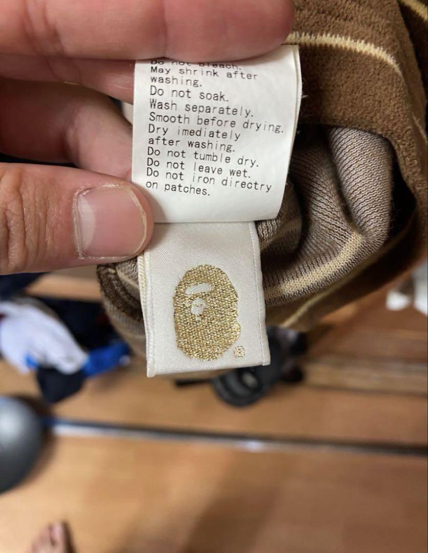 BAPE ベイプ ベロア ポロシャツ