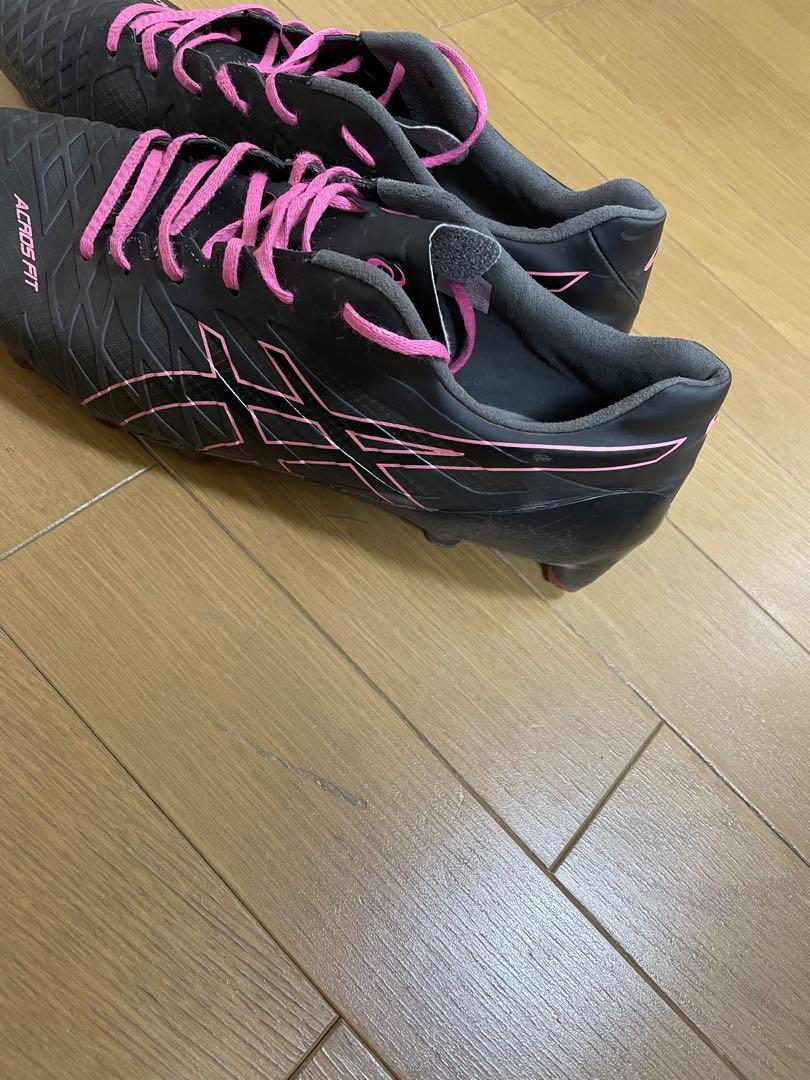 【希少】ASICS アクロス　ブラック/ピンク　27.0センチ